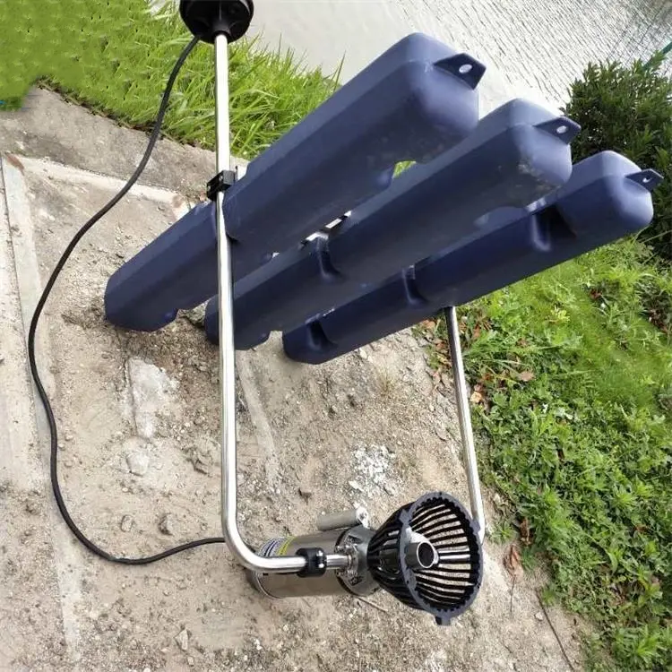 Float type push flow aerator