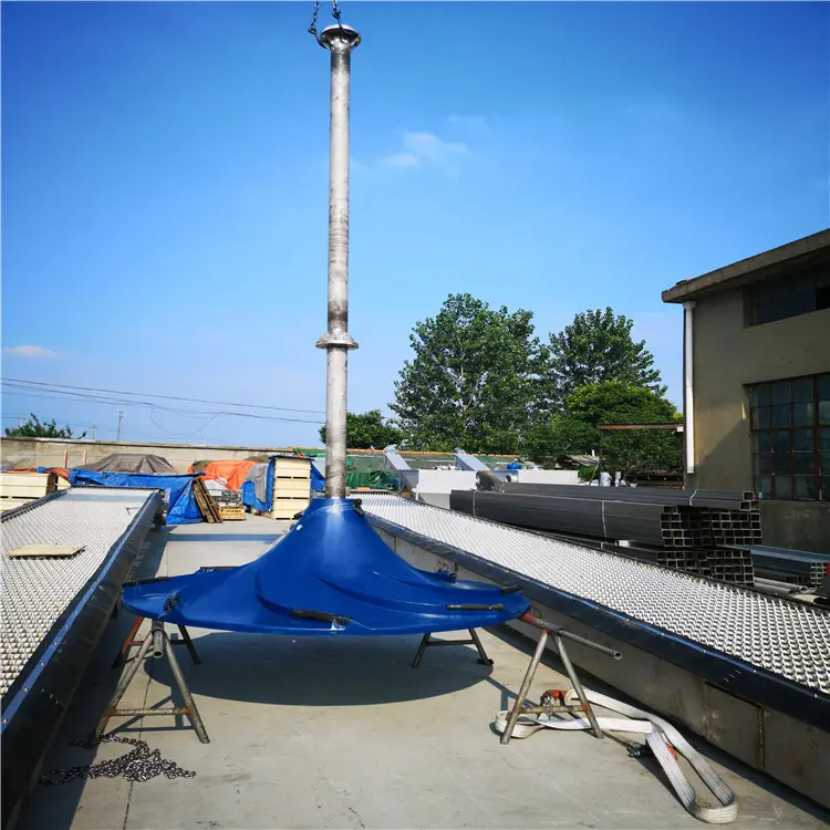 High concentration and low salt wastewater pool glass fiber reinforced plastic hyperbolic mixer