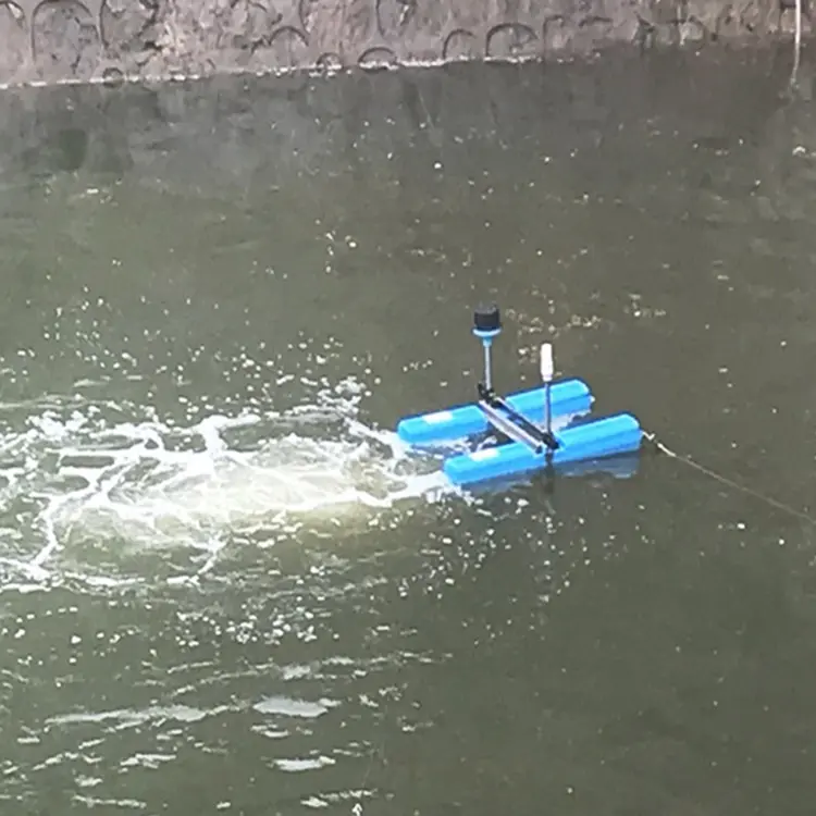 Submersible push flow aerator