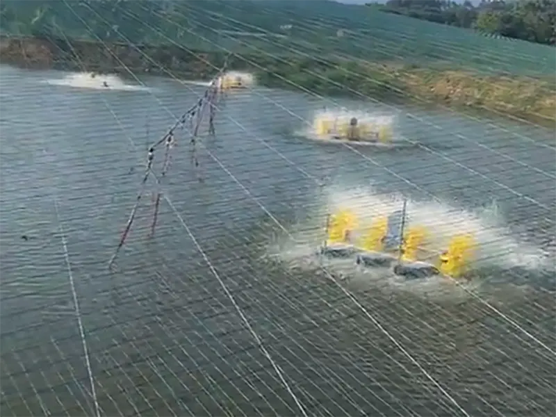 Fish pond waterwheel aerator