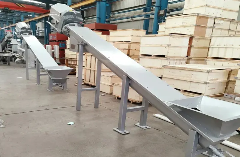 A water company in Guizhou purchased a WLS shaftless screw conveyor from Nanjing Lanjiang