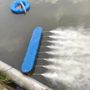 Floating cylinder micro-nano bubble generator for sewage treatment