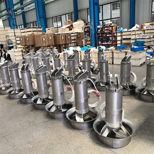 Sewage regulating tank mixer